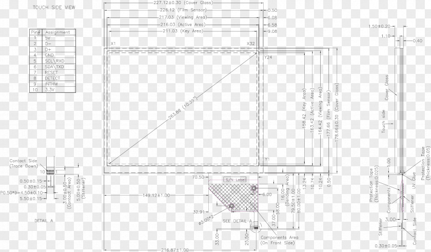 Glass Display Panels Architecture Drawing Diagram PNG