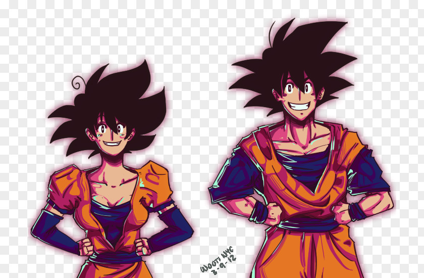 Goku Bulma Vegeta Gender Bender Saiyan PNG