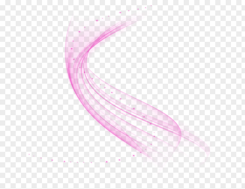 Purple Curve Light Effect Element Angle Pattern PNG