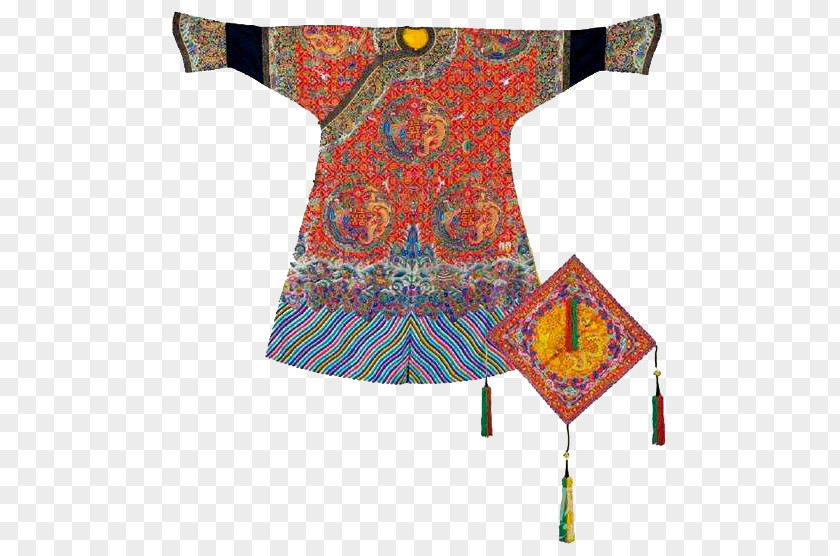 Qing Dynasty Women's Costume Set Dress Clothing Woman PNG