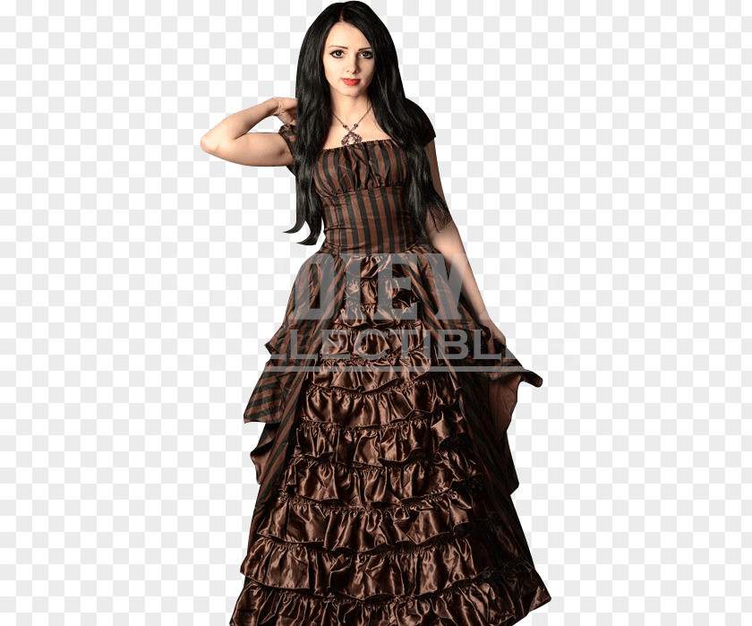Steampunk Doctor Who Ruffle Dress Fashion Clothing Gown PNG