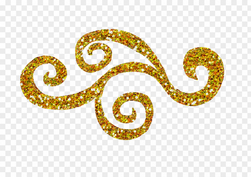 Swirls Transparent Image Glitter Gold Clip Art PNG