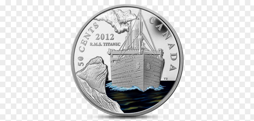 Titanic Ship Coin United States Canada Mexico Silver PNG