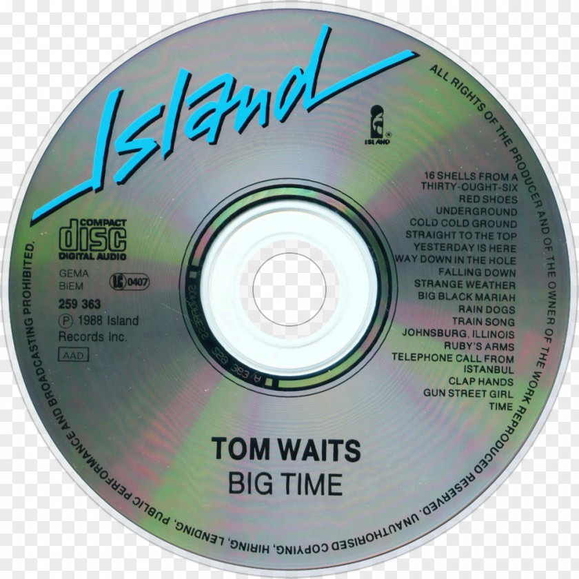 Tom Waits Compact Disc Disk Storage U2 Download Hard Drives PNG