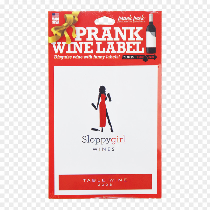 Wine Label Practical Joke Brand PNG