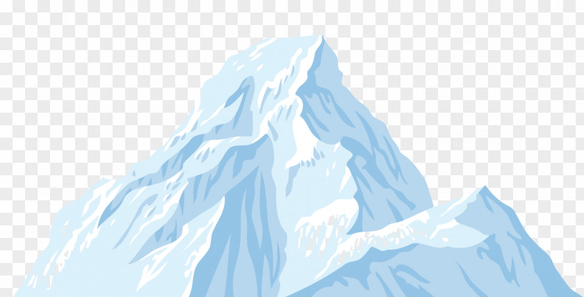 Blue Cartoon Iceberg Decoration Pattern Download Icon PNG