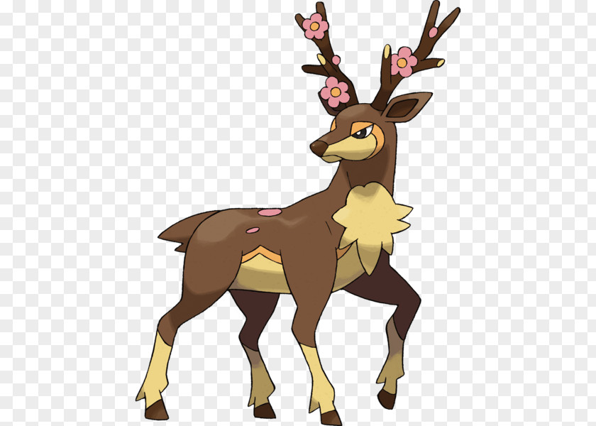 Pokémon Adventures Sawsbuck Deerling Pokédex PNG