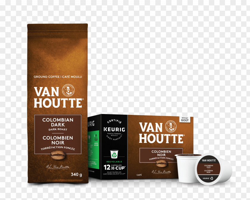 Coffee Espresso Cafe Latte Van Houtte PNG