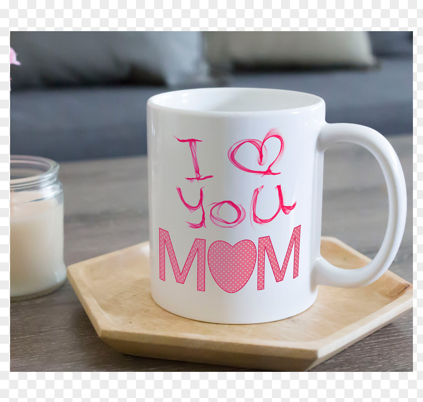 I Love You Mom Coffee Cup Mug Saucer PNG
