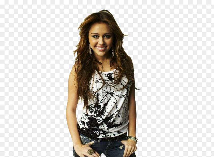 Miley Cyrus Hannah Montana T-shirt Photo Shoot PNG