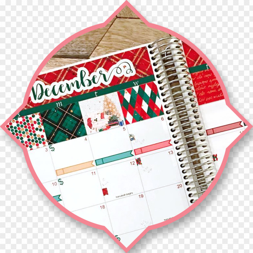 Planner Sticker Christmas Ornament Bookplate Gift PNG
