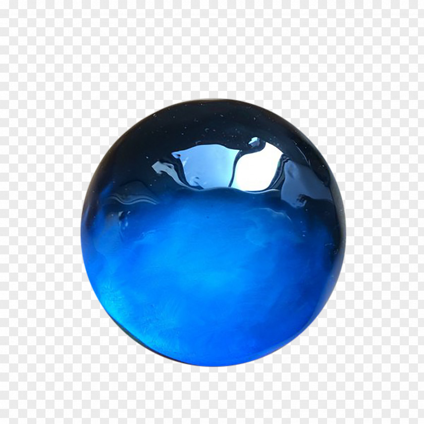 Blue Crystal Ball,Beautiful Glass Ball Computer File PNG