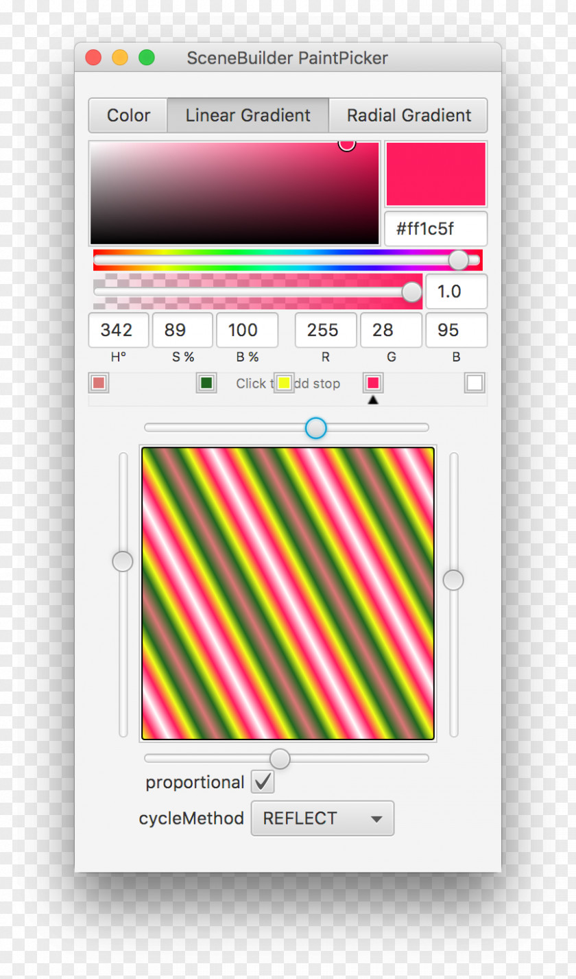 JavaFX FXML NetBeans Color Gradient PNG