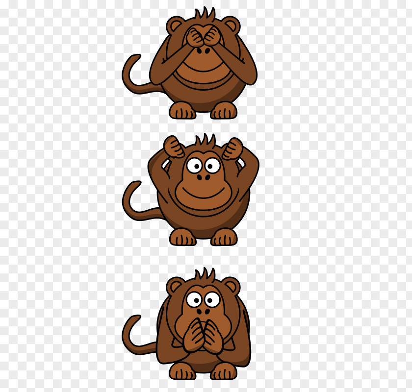 Three Monkeys Pull Material Free Printed T-shirt Wise Spreadshirt Evil PNG