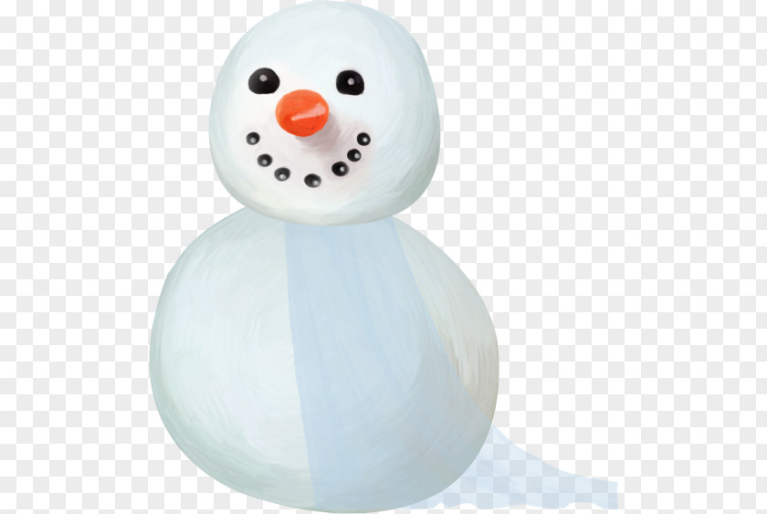 Winter Snowman Figurine PNG