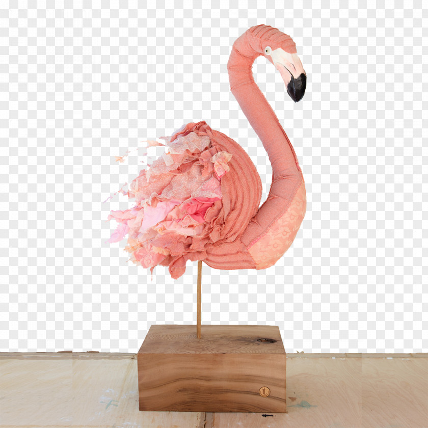 Creative Fabric Design Pink Crane Flamingo Red-crowned Bird Creativity PNG