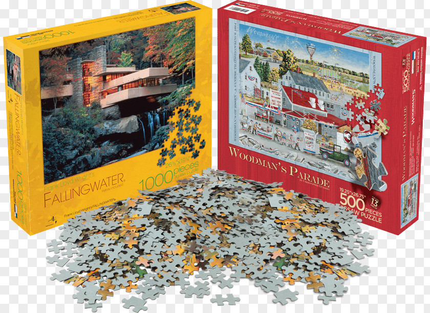 Jigsaw Connect Puzzles Fallingwater Puzzle Box PNG