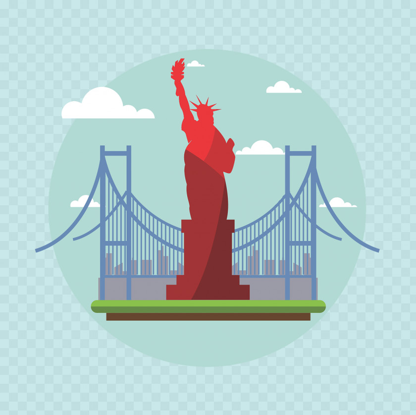 Landmarks Statue Of Liberty Manhattan Travel Tourism PNG