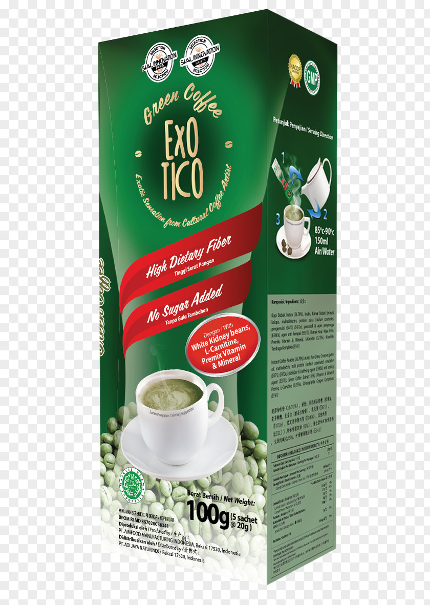 Local Slimming Instant Coffee Green Extract White PNG