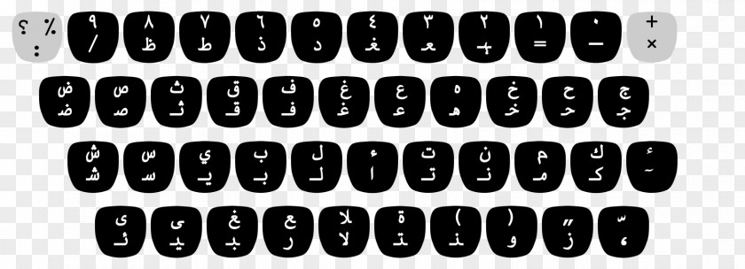 Keyboard Computer IBM Selectric Typewriter Layout Arabic PNG