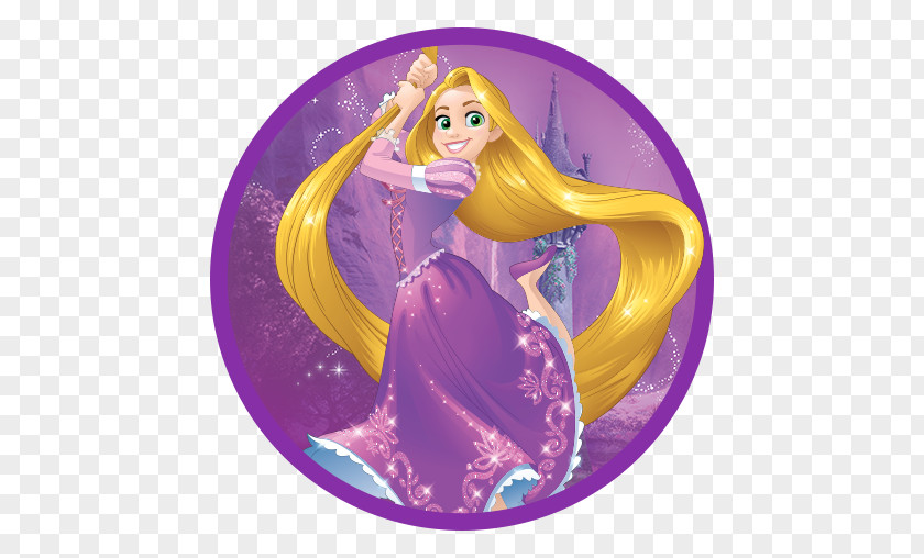 Rapunzel Barbie Magenta PNG