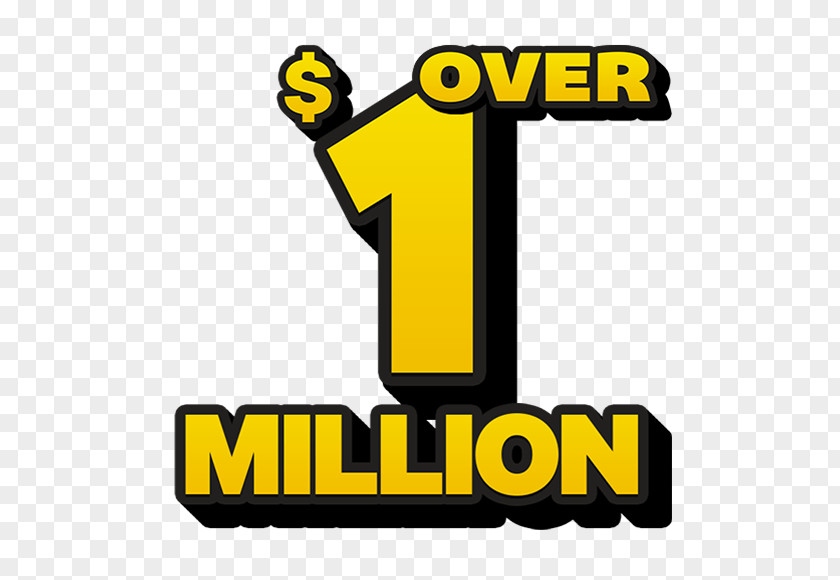 Win The Lottery! Logo Lottery Brand Yellow Mega Millions PNG
