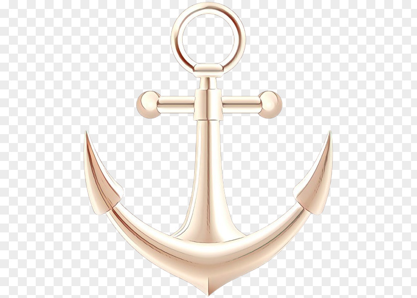 Anchor Brass Metal Beige PNG