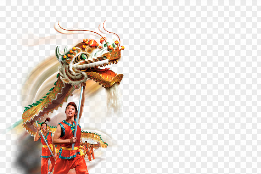 Dragon Dance Lion Chinese New Year PNG
