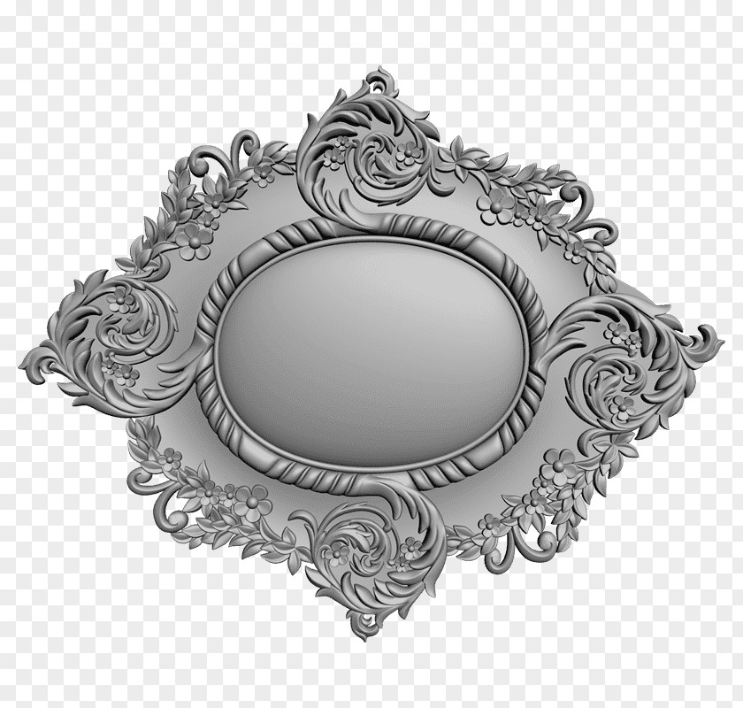 Household Silver Serveware 3d Circle PNG