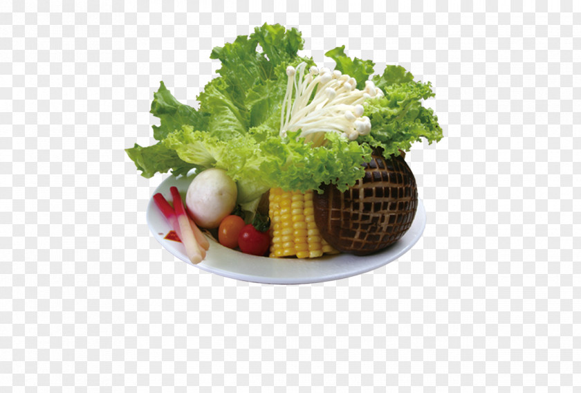 Vegetable Mushroom Platter Leaf Hot Pot Fruit Salad PNG