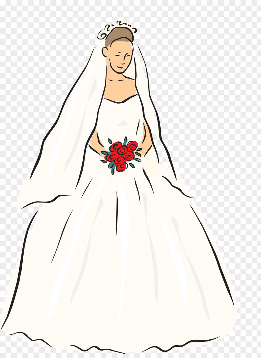 American-style Wedding Dress Bride Party PNG