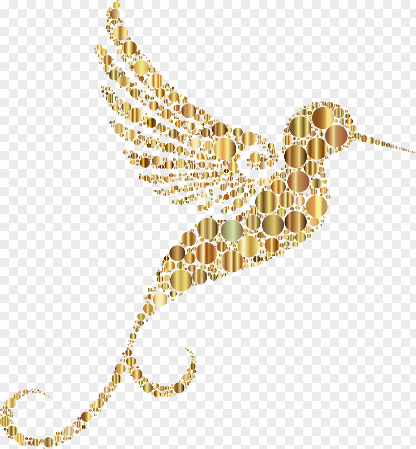 Gold Hummingbird Cliparts Circle Clip Art PNG