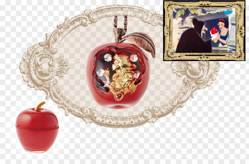Snow White Q-pot. Apple Locket Necklace PNG