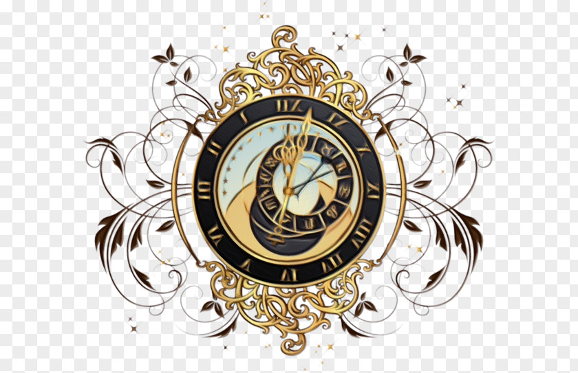 Clock Circle Font Logo Emblem PNG