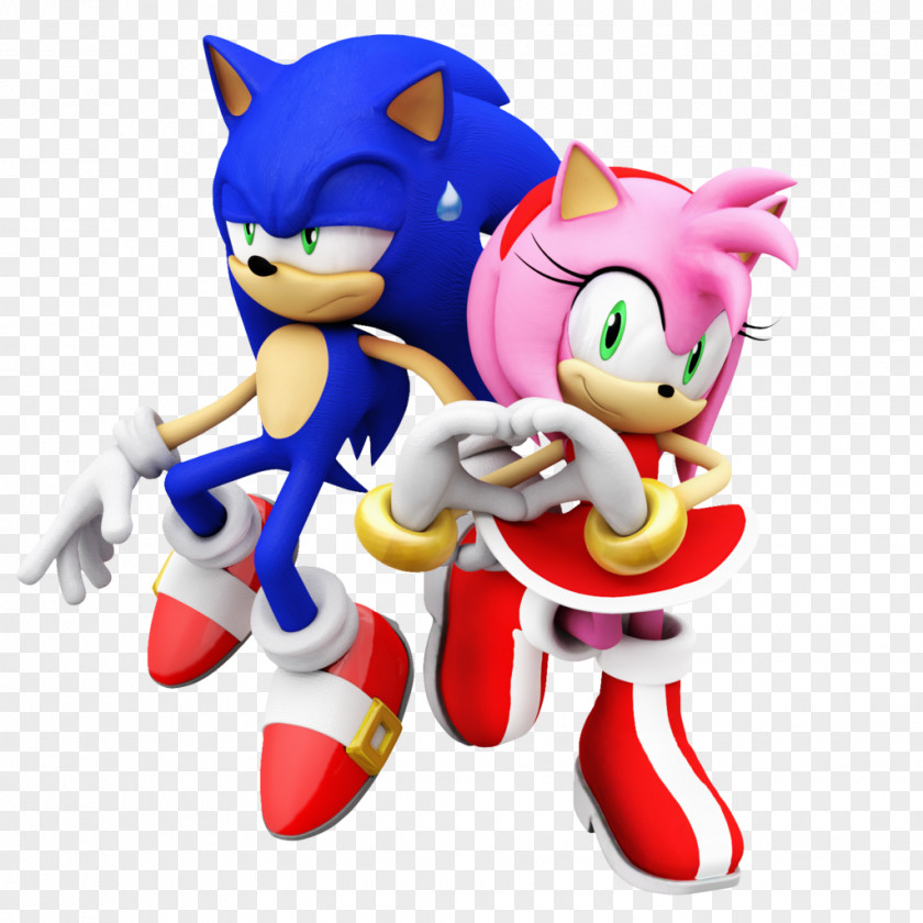 Sonic The Hedgehog Mania Knuckles Echidna Amy Rose Valentine's Day PNG