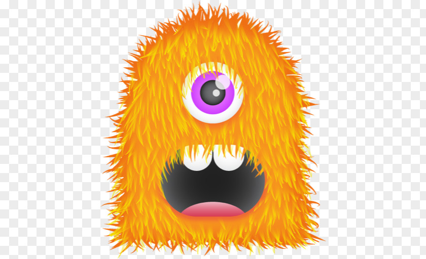 Orange Monster File Macintosh Clip Art PNG