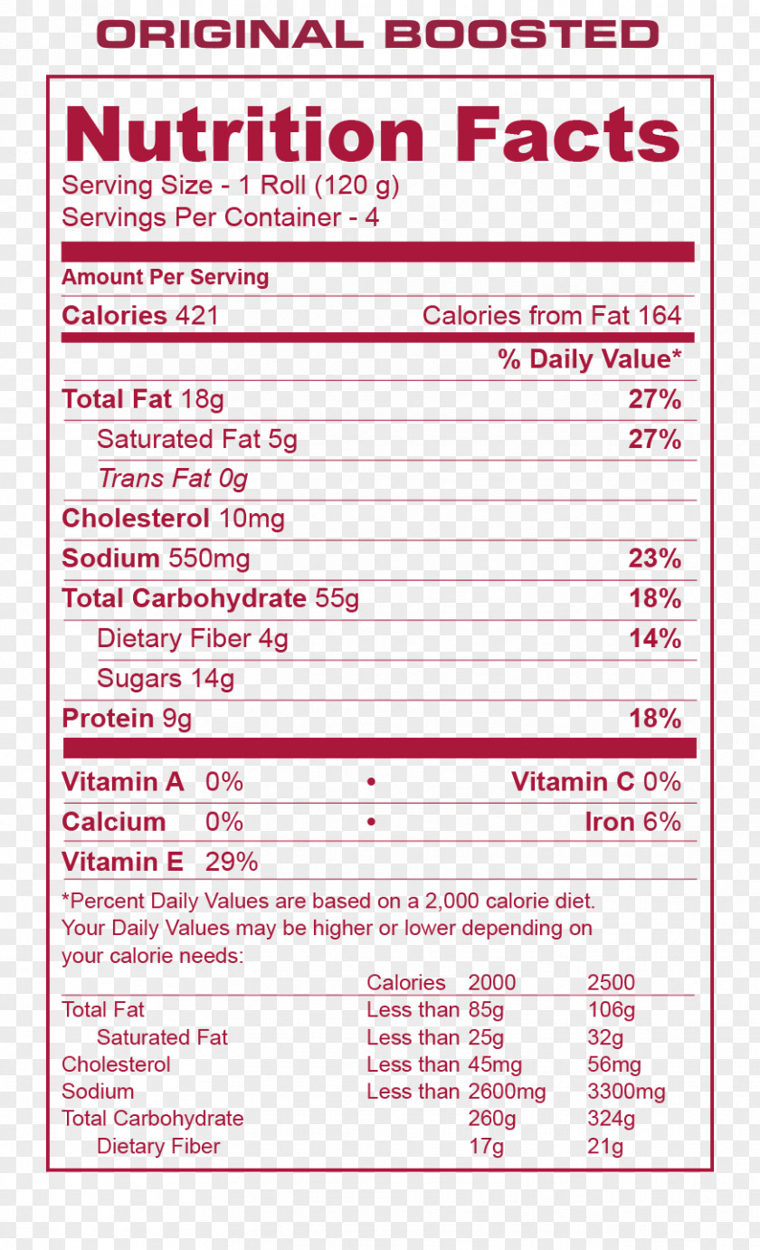 Tea Crystal Light Iced Nutrition Facts Label PNG