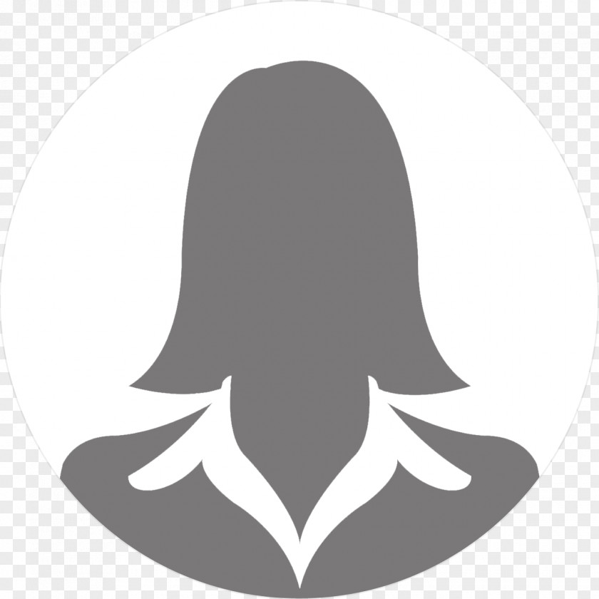 Blackandwhite Logo Woman Hair PNG