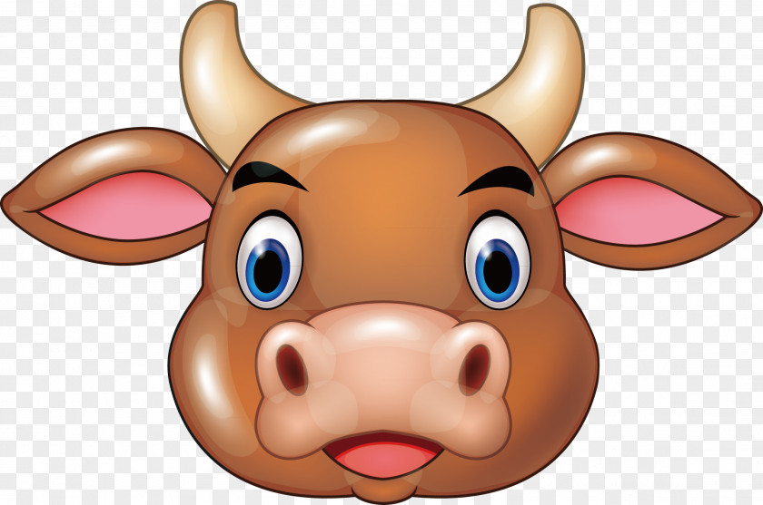 Cow Vector Material Cartoon Animation Drawing PNG