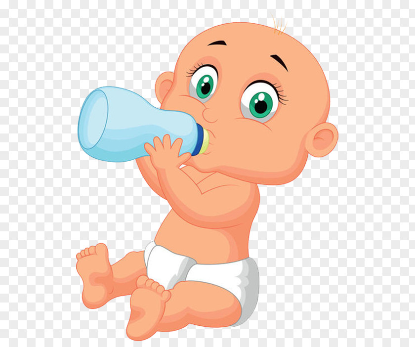 Cartoon Package Diaper Baby In Milk Boy Infant Clip Art PNG