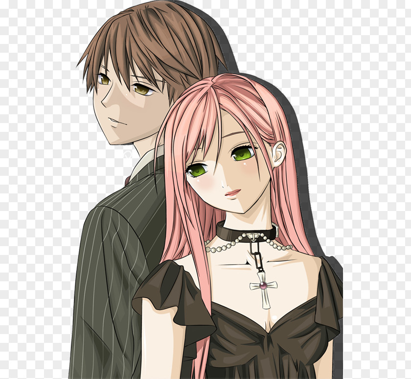 Tsukune Aono Rosario + Vampire Mizore Shirayuki Art PNG