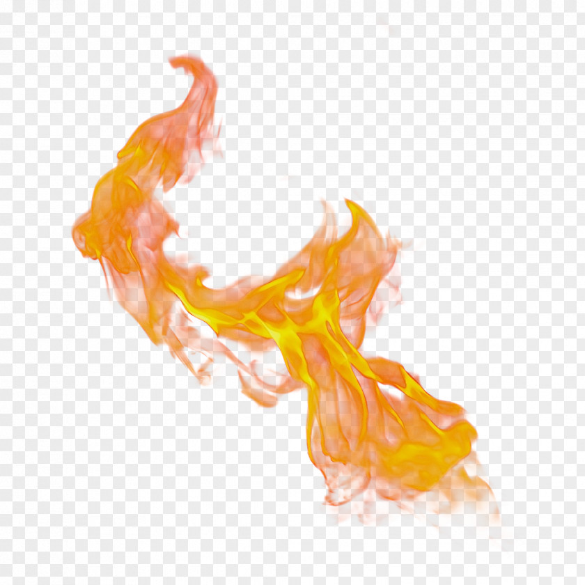 Liquid Fire Orange PNG