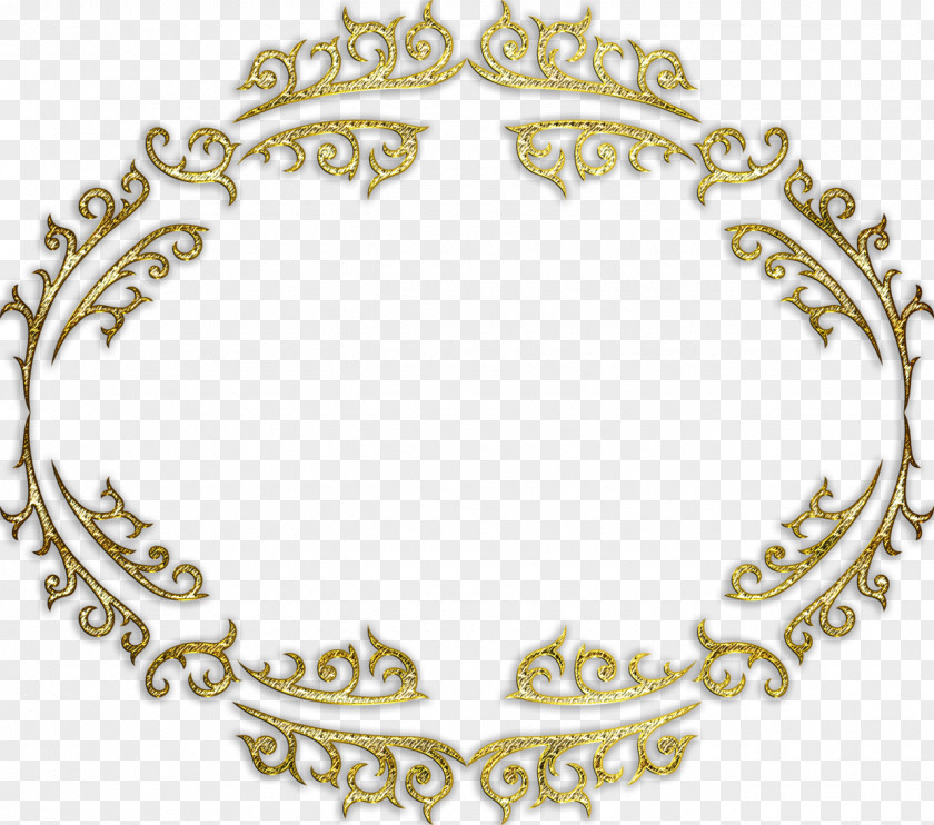 Golden Frame Art Jewellery Clip PNG
