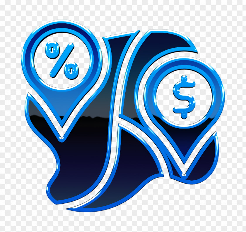 Symbol Electric Blue Buy Icon Discount Location PNG