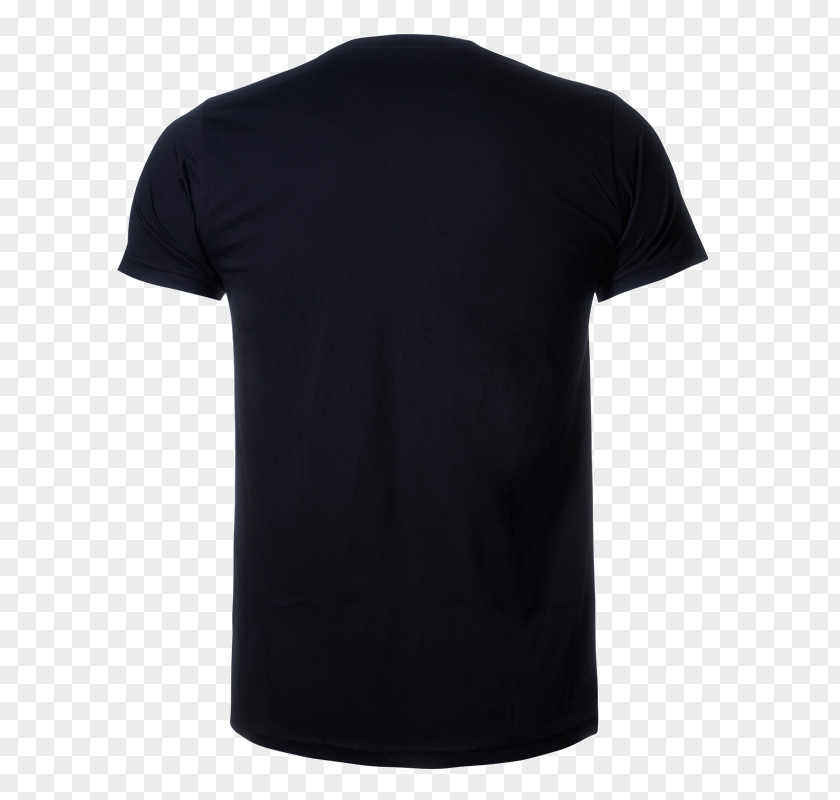 Black T-shirt Long-sleeved Clothing PNG