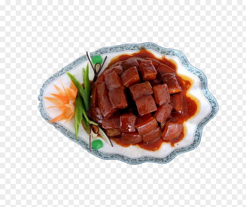 Chinese Characteristics Slightly Spicy Braised Meat Roast Beef Red Pork Belly Recipe Cooking PNG