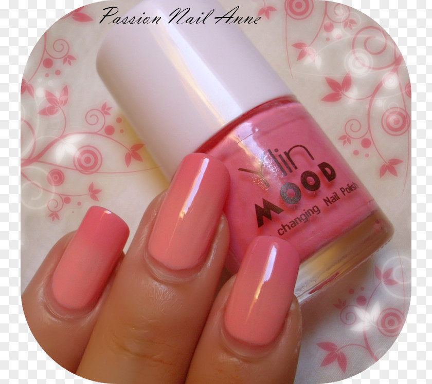 Nail Polish Hand Model Manicure Pink M PNG