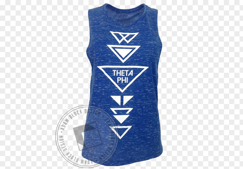 Triangle Blocks T-shirt Gilets Sleeveless Shirt Product PNG