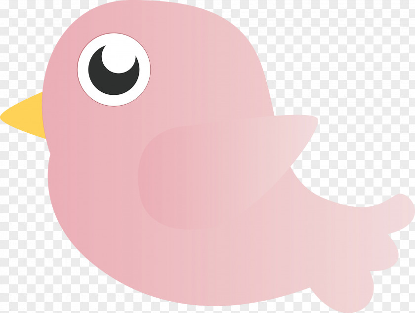 Pink Cartoon Bird Beak PNG
