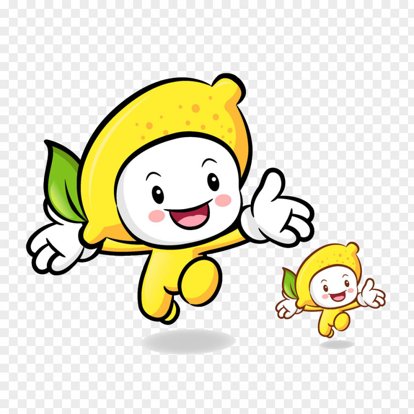 And A Small Image Of Cartoon Lemon Fruit Clip Art PNG